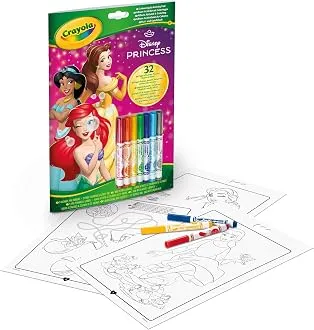 Livre d'activités et de coloriage Crayola Princesses Disney