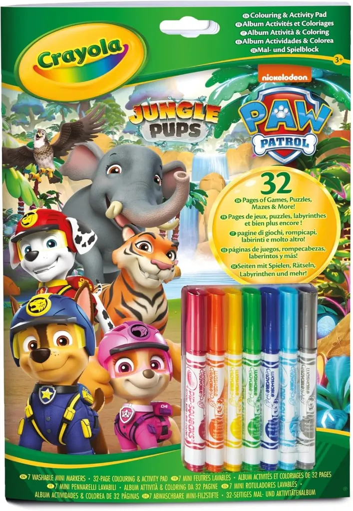 Bloc de coloriage et d'activités Crayola Paw Patrol