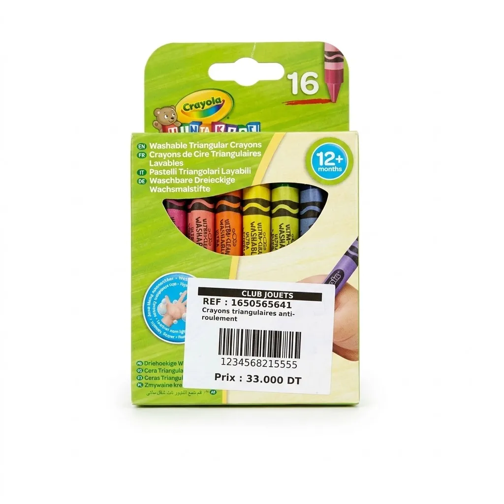Crayons triangulaires anti-roulement