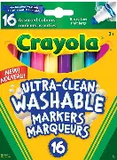 Marqueurs lavables CRAYOLA Ultra-Clean à  trait large