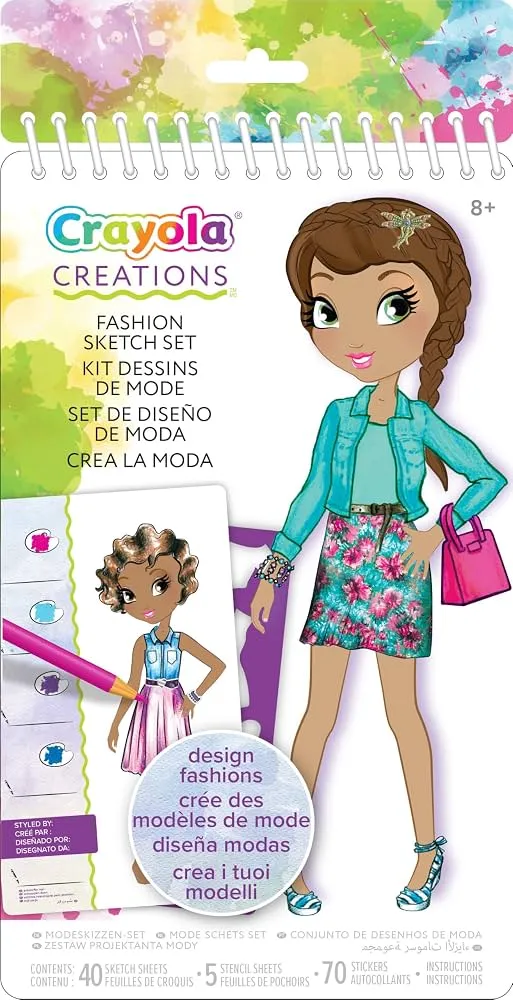 Crayola Creations Compact Fashion Sketch Portfolio 04 0476