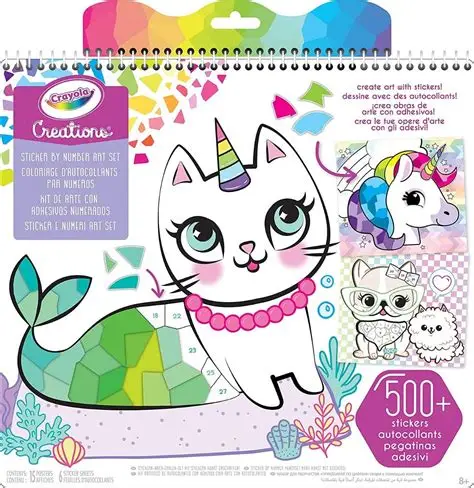 Crayola Creations Sticker by Number Art Set 2022 REFRESH 04 6229