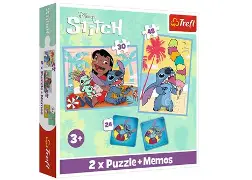 [1650566180] Puzzles 2in1+memos Lilo and Stitch 93585