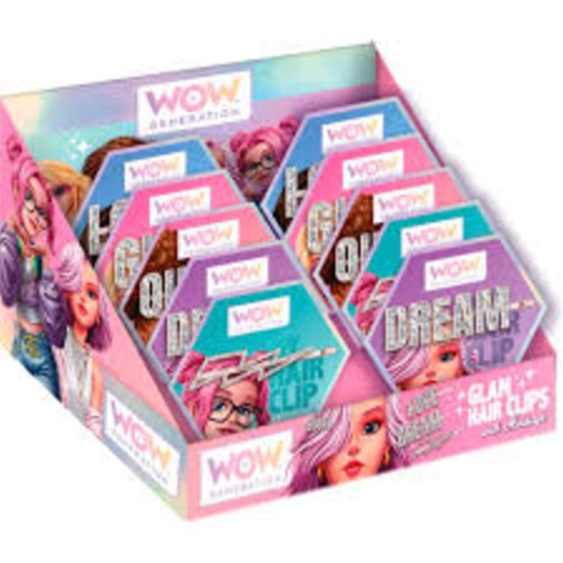 pinces à cheveux glamour avec message WOW00089