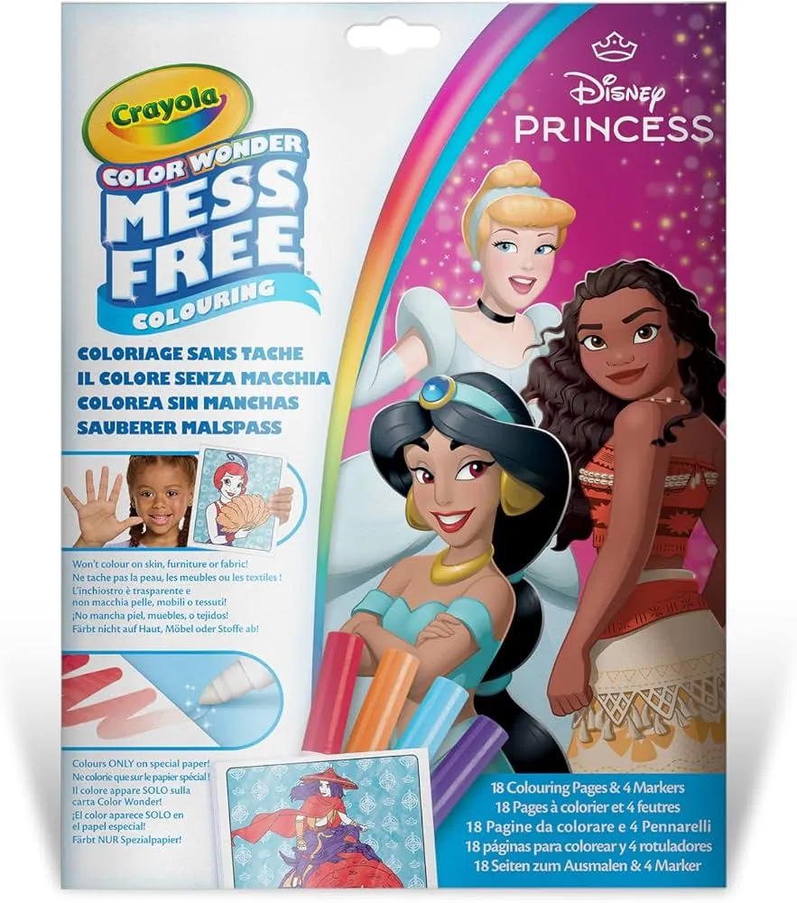 Color Wonder Set Disney Princess foldelope 4 mini BL markers 75 2813