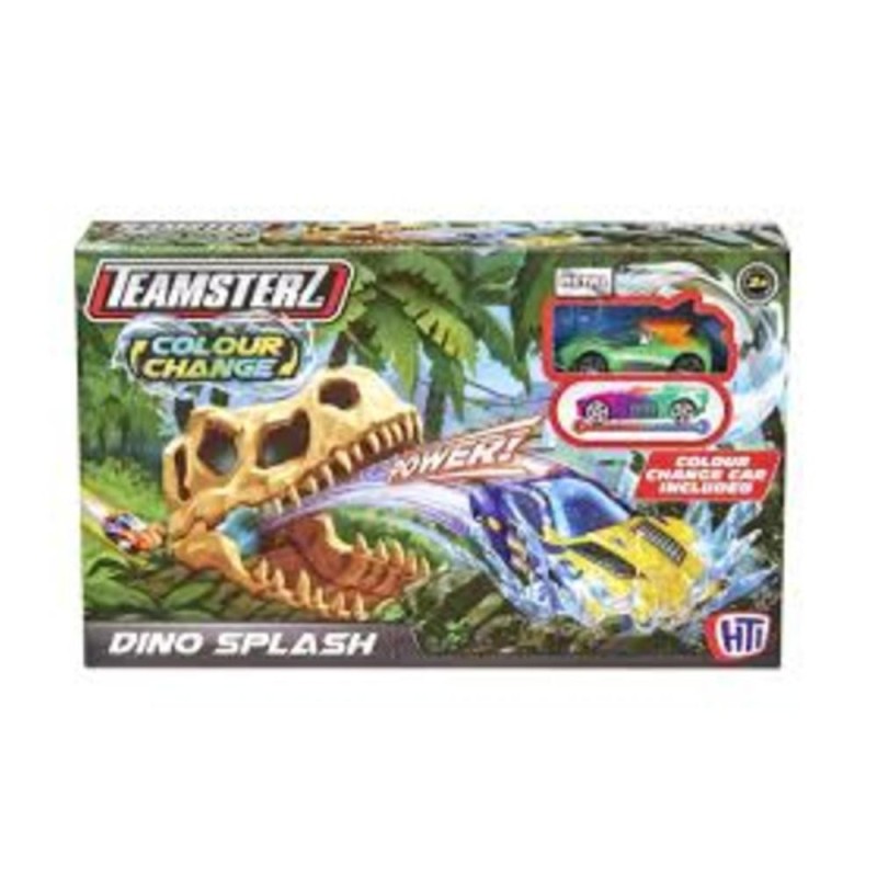 [1650566276] Dino Colour Change Splash Trackset with 1 Car