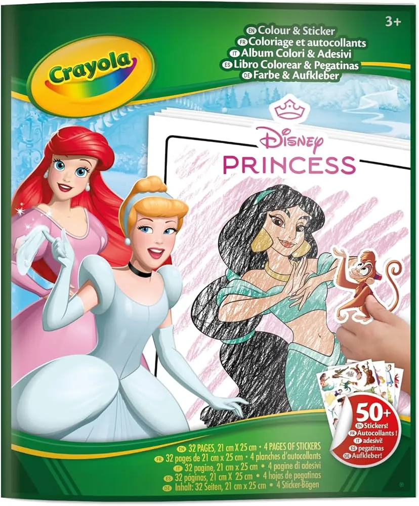 Color and Sticker Pad Disney Princess 04 0202G