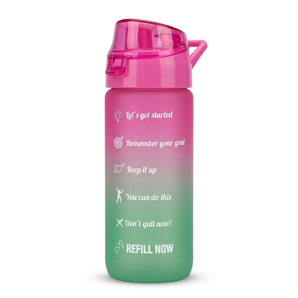 Gourde 500ml Double Coloured Glass Bottle Pink 111808 161