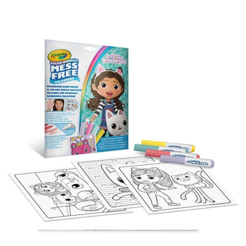 [1650566539] Color Wonder Set Gabby's Dollhouse foldelope 4 mini BL markers 752861