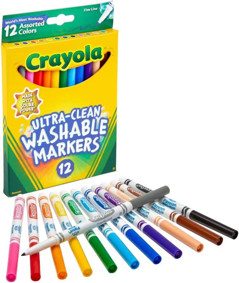 Washable Markers Fineline 12ct 58 6671