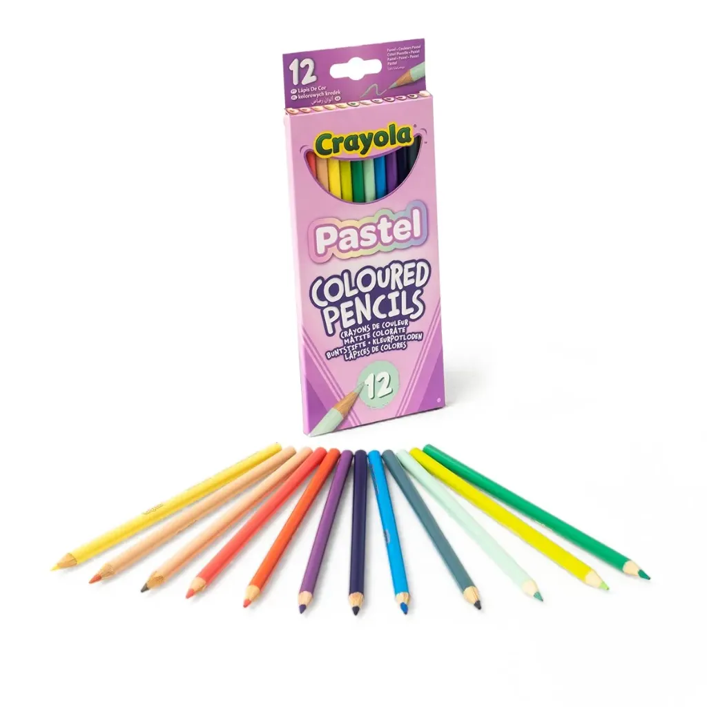 Pastel Coloring Pencils 12ct 68 3366