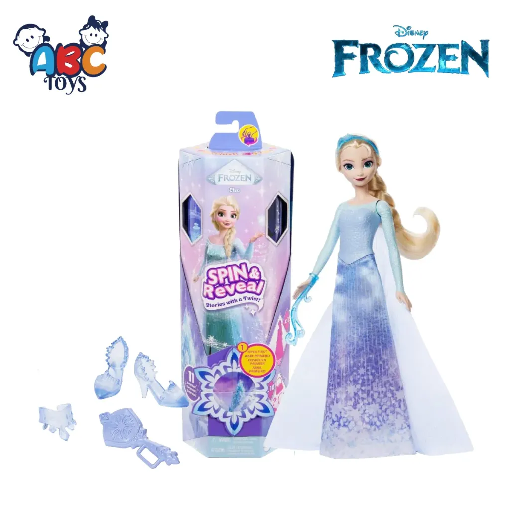 [1650568037] Frozen Fashion Dolls Spin and Reveal Elsa JBG59