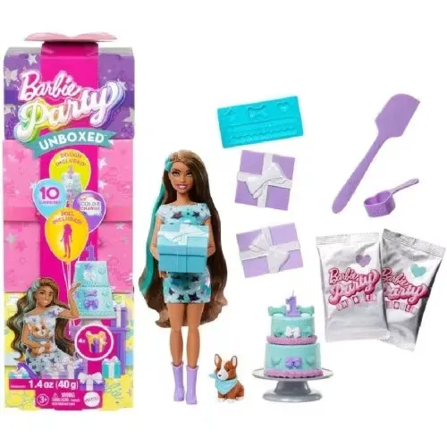 Barbie®️ Party Unboxed Reveal - Brunette JFG72