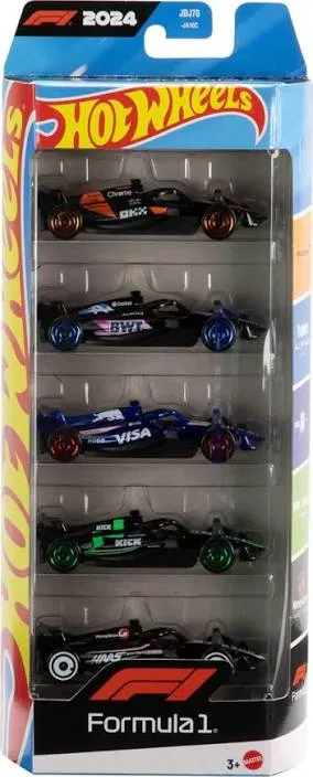 [1650568070] HW Basic Car F1 5 Pack JGF58