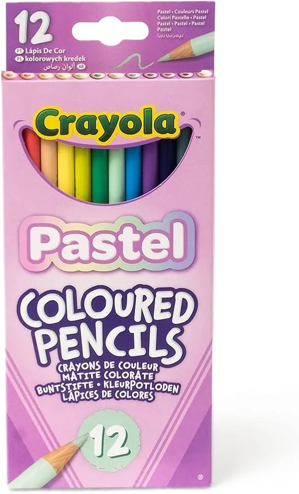 Pastel coloring pencils  68 3366