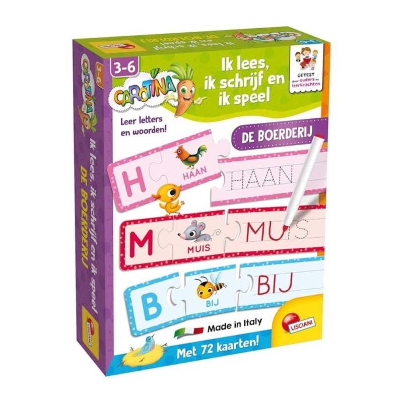 [17012038] Jeu éducatif Carotina lis écris joue ferme Lisciani FR79940
