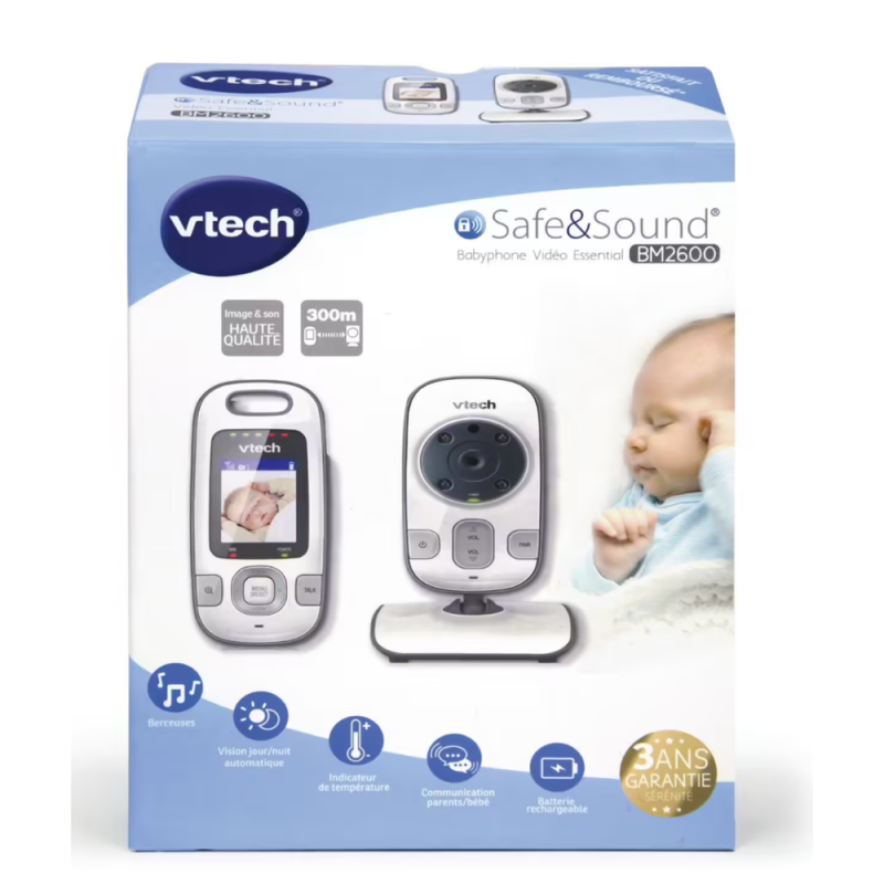 [3003036] Babyphone Caméra Connectée – VTech VTBM2600