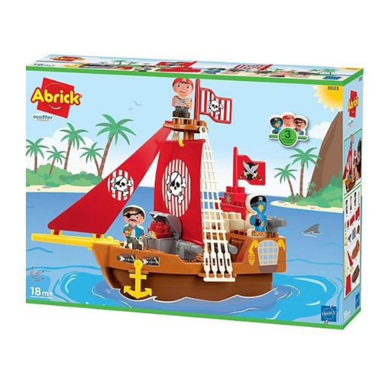 [410188002] Jeu de construction bateau Pirate Abrick Ecoiffier 3023