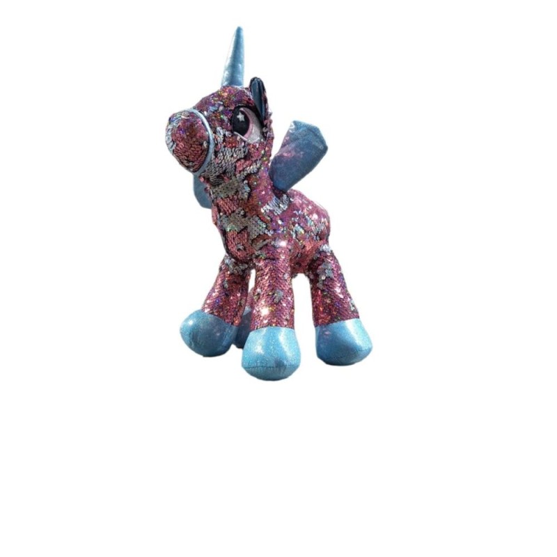 [60151003] Pelluche licorne pailletté mm  sm215-19