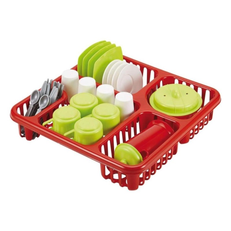 [60188006] Dînette complète 33 pièces égouttoir Ecoiffier 908