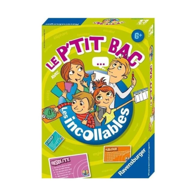 Jeu de société P’tit Bac des incollables Ravensburger 26567