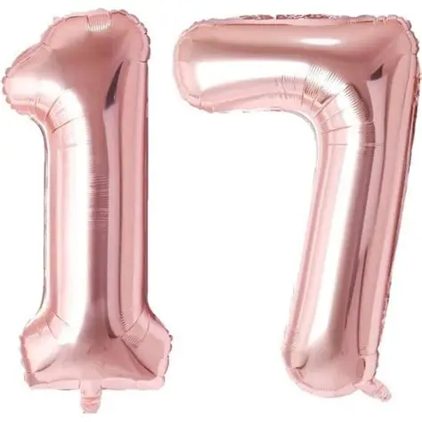 [60292018] chiffre en ballon 17''
