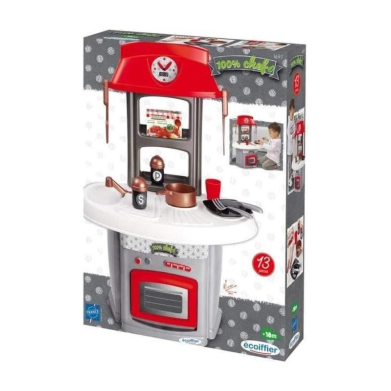 Mini cuisine Coquillette avec accessoires Ecoiffier 100% Chef