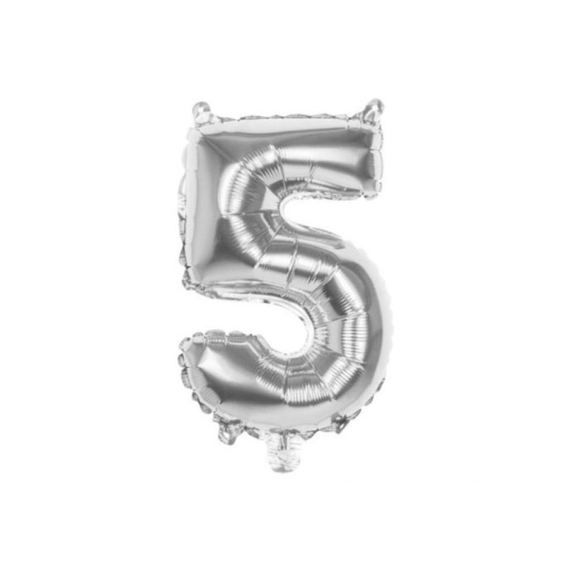 Chiffre gonflable N 5 (Coloré, 16")