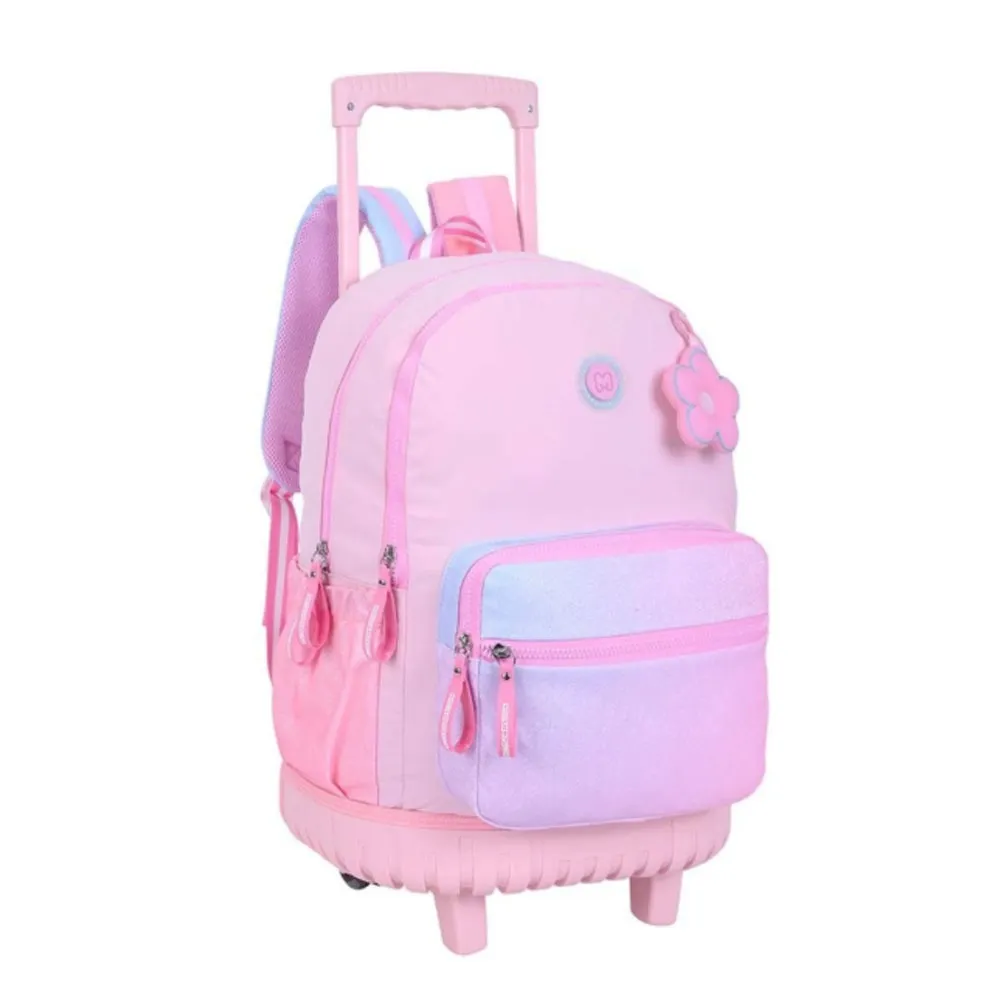 [1650568834] SAC A DOS MARSHMALLOW à Roulettes Trolley Starmania Rose  65516