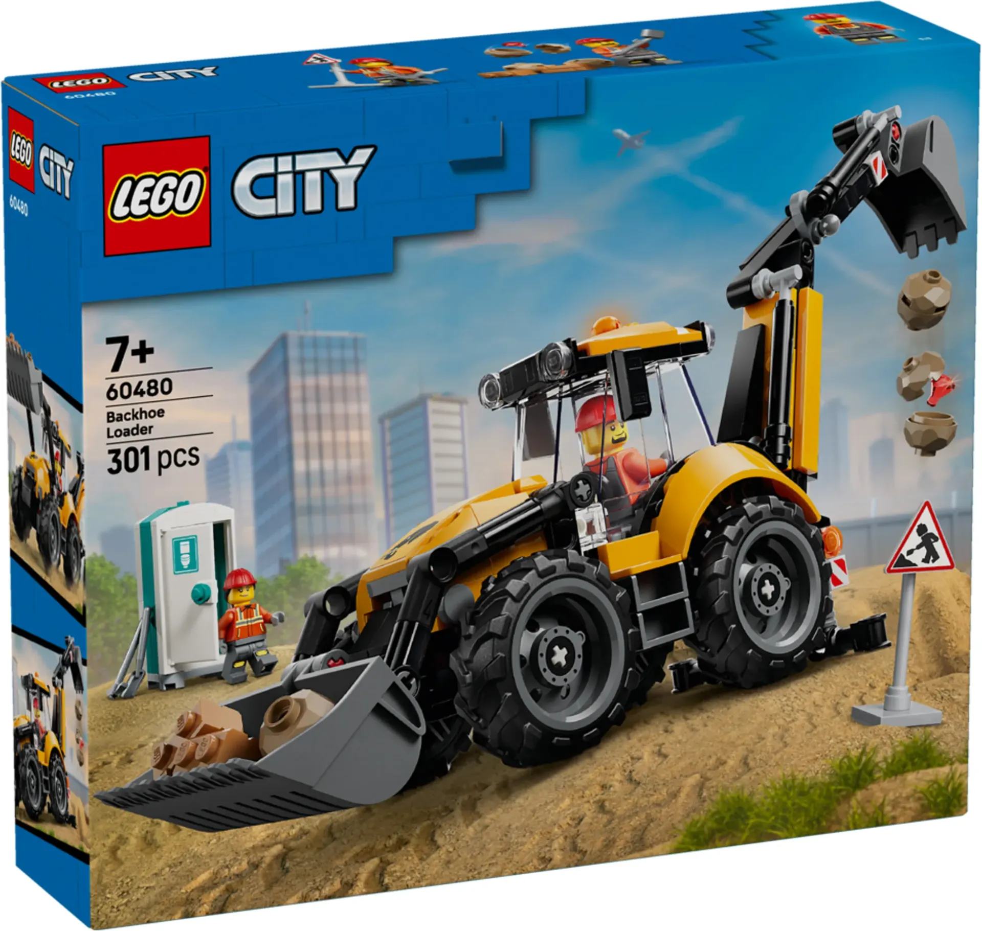 Le tractopelle jaune 60480