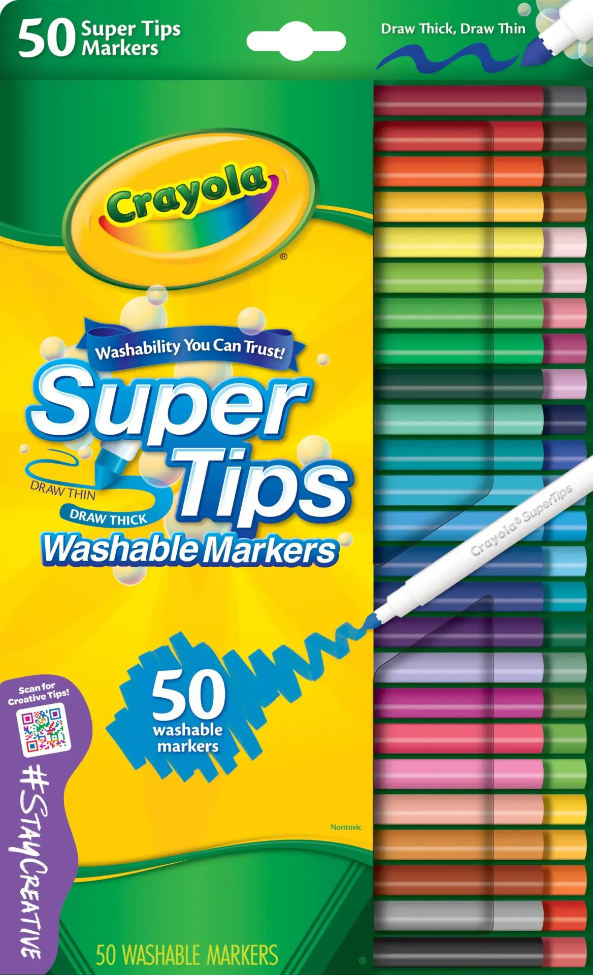 [1650569124] Supertips Washable Markers 50ct 25  7555