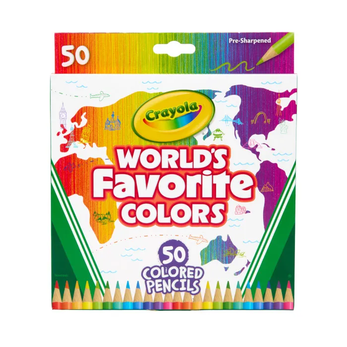[1650569132] Worlds Favorite Colors Pencils 50ct 68  7514