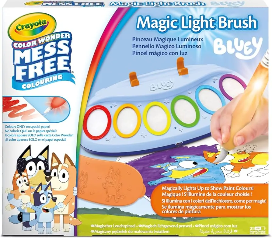[1650569147] Color Wonder Magic Light up Brush Bluey 75  7195