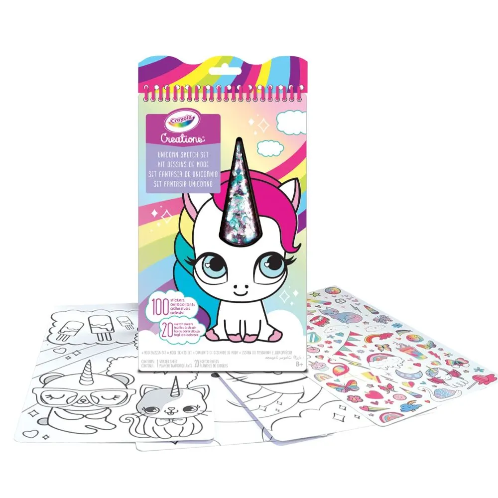 [1650569150] Crayola Creations Unicorn Sketch Set 04 1174