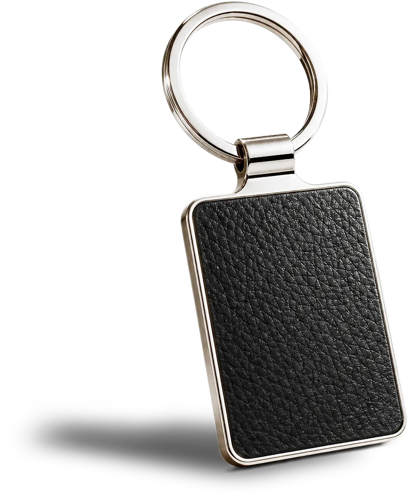 Porte cles SIMILI CUIR metal en coffret  03